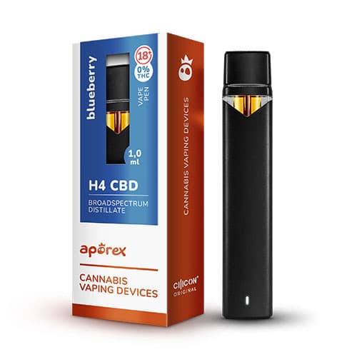 Aporex H4CBD Jednorazový Vaporizér Blueberry 1ml