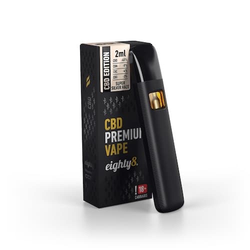 Eighty8 CBD Vape Pen Premium Super Silver Haze 45% 2ml