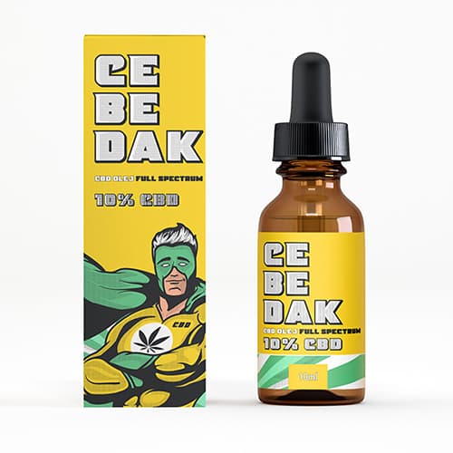 CEBEDAK Pyramidální full spectrum CBD 10% 1000mg 10ml 