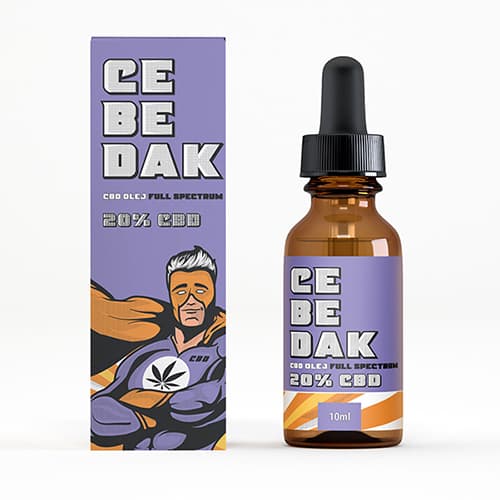 CEBEDAK Pyramidální full spectrum CBD 20% 2000mg 10ml 
