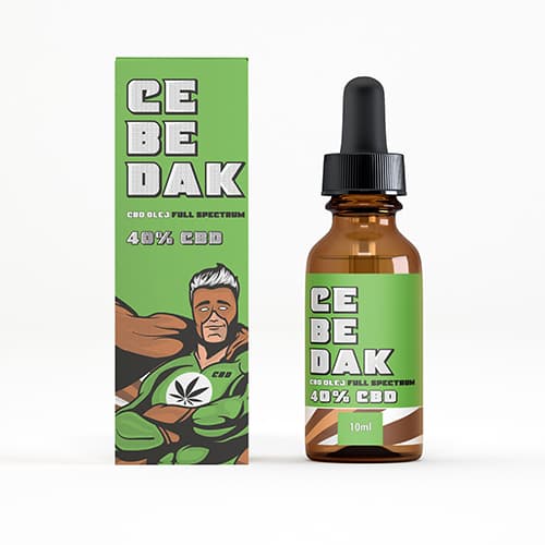 CBD olej full spectrum 40% 4000mg 10ml CEBEDAK 3+1 GRÁTIS