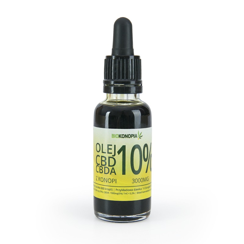CBD konopný olej 10% 3000mg CBDa+CBD 30ml BIOKONOPIA