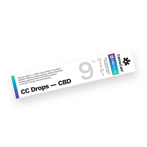 Kapky CC Drops s CBD 9% 7ml CannaCare