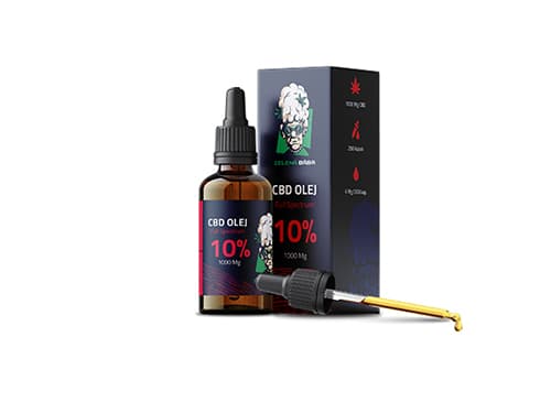 Zelená Bába CBD olej 10% 1000mg 10ml