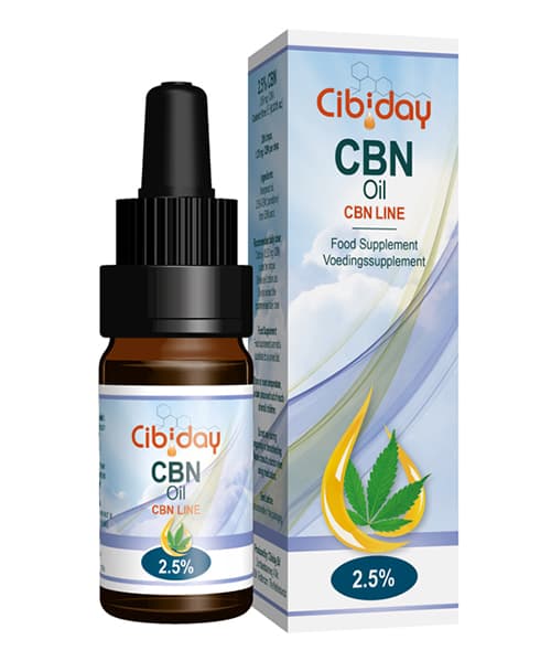 CBN olej kapky 2,5% 10ml Cibiday