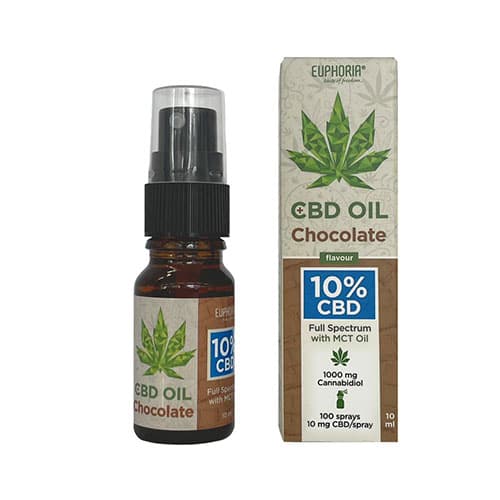 Euphoria CBD olej full spectrum čokoláda 10% 10 ml