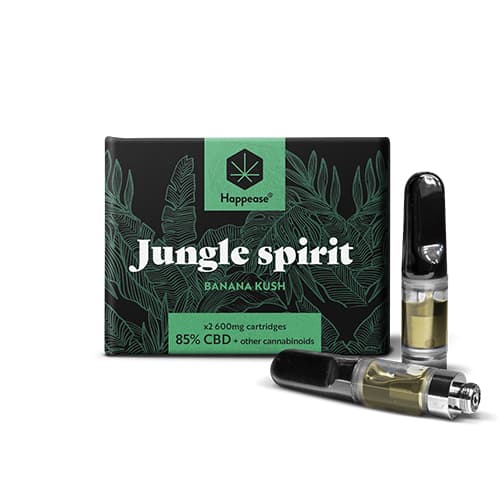 Happease Jungle Spirit cartridge 1200 mg 85% CBD 2ks x 600 mg