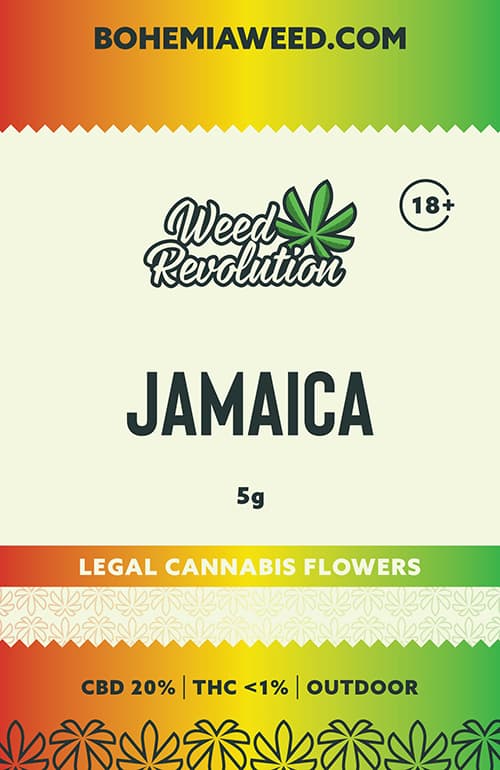 WEED REVOLUTION JAMAICA OUTDOOR CBD 20% a THC 1% 5g