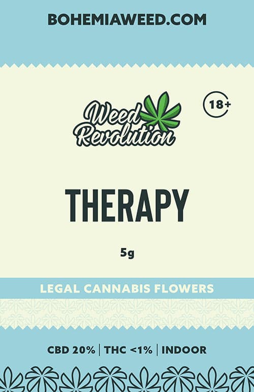 WEED REVOLUTION THERAPY INDOOR CBD 20% a THC 1% 5g