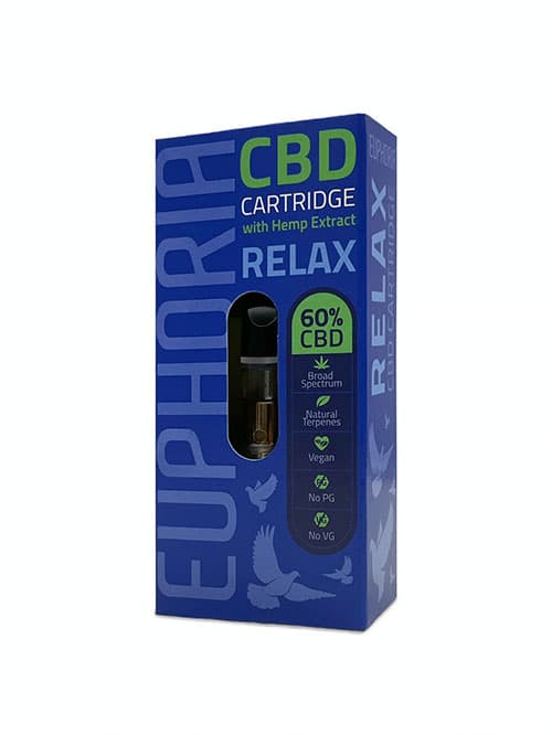 Euphoria CBD cartridge Relax 300 mg 0,5 ml