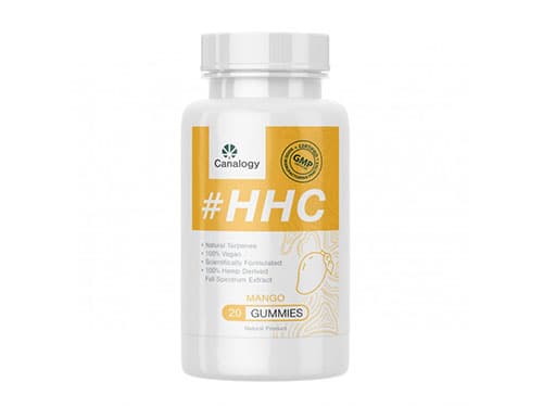 Canalogy HHC gummies mango 500 mg 20 ks
