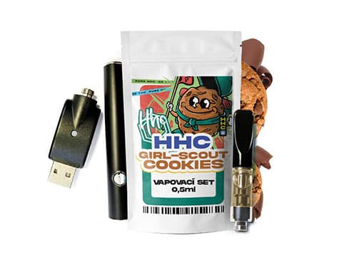 Czech CBD HHC set baterie + cartridge Girl Scout Cookies 94 % 0,5 ml
