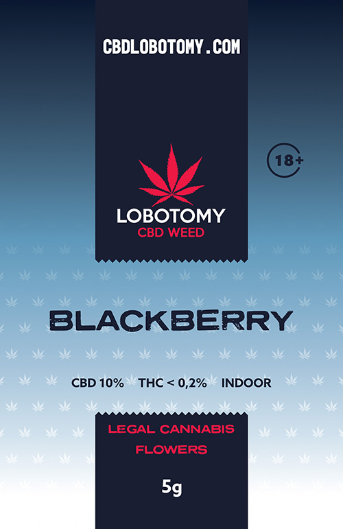  LOBOTOMY BLACKBERRY INDOOR CBD 10% a THC 0,2% 5g 