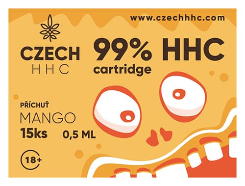 CZECH HHC 99% HHC cartridge Mango 0,5 ml 15ks