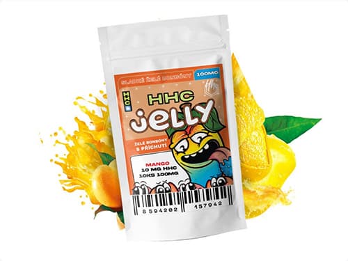 Czech CBD HHC Jelly Modré Mango 100 mg 10 ks 