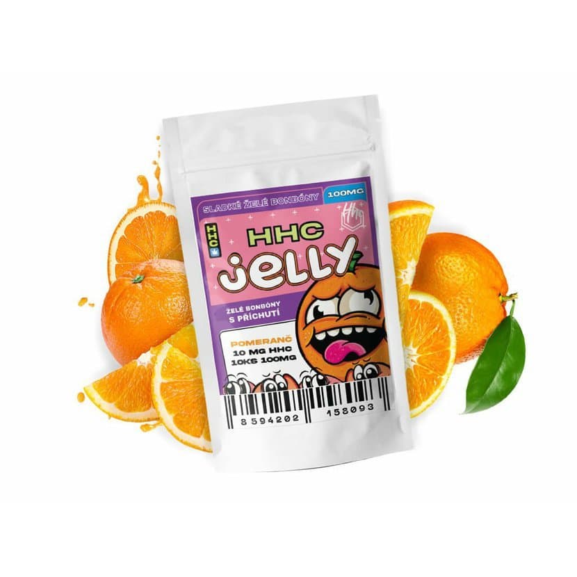 Czech CBD HHC Jelly Pomeranč 100 mg 10 ks 