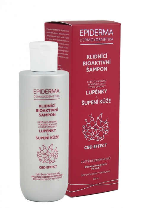 EPIDERMA Bioaktivní CBD šampon při lupénce 200 ml
