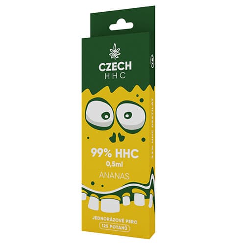 CZECH HHC 99% HHC jednorazové pero Ananas 125 potahů 0,5ml 1ks   