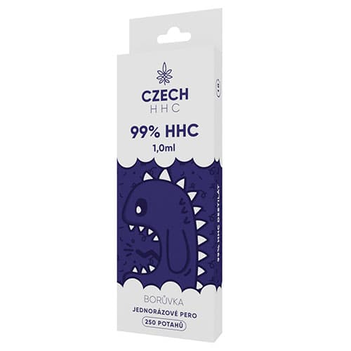 CZECH HHC 99% HHC jednorazové pero Borůvka 250 potahů 1ml 1ks   