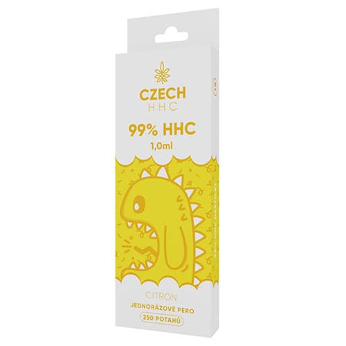 CZECH HHC 99% HHC jednorazové pero Citron 250 potahů 1ml 1ks  