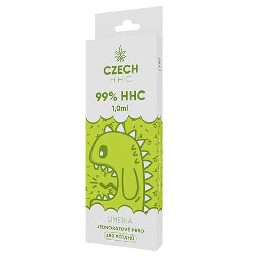 CZECH HHC 99% HHC jednorazové pero Limetka 250 potahů 1ml 1ks   