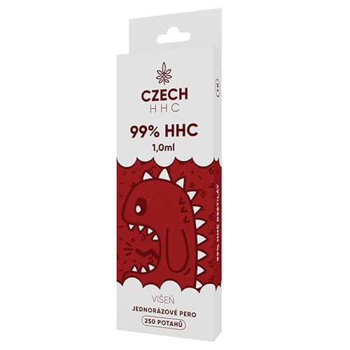 CZECH HHC 99% HHC jednorazové pero Višeň 250 potahů 1ml 1ks 