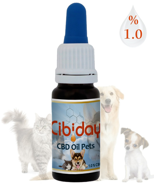 CBD olej Pets Low 1% 10ml Cibiday