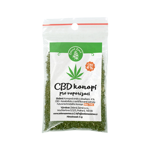 CBD Herba 4% k vaporizaci 5g Zelená Země