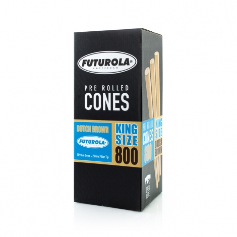 King Size dutch brown PRE-ROLLED Cones 1000ks FUTUROLA