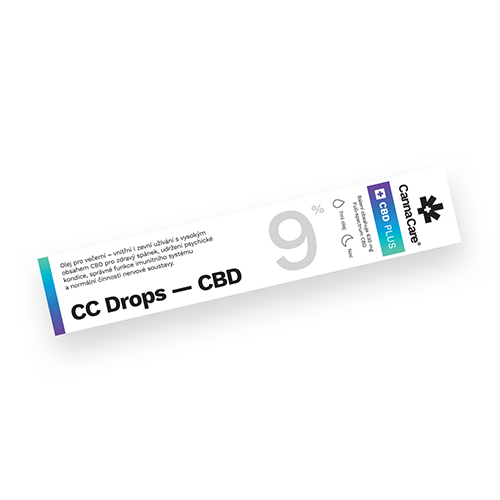 CannaCare Kapky CC Drops s CBD 9% 7 ml