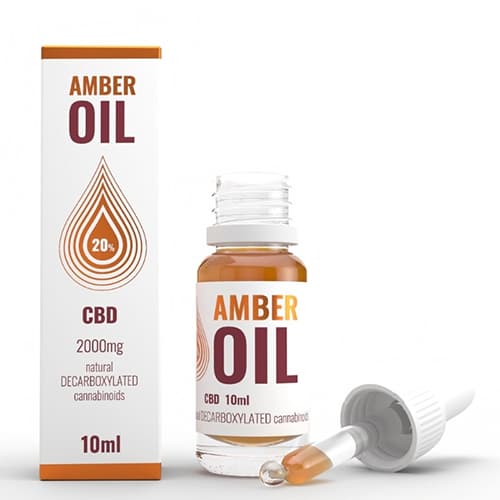 CBD konopný olej 20% 2000mg 10ml Amber Oil