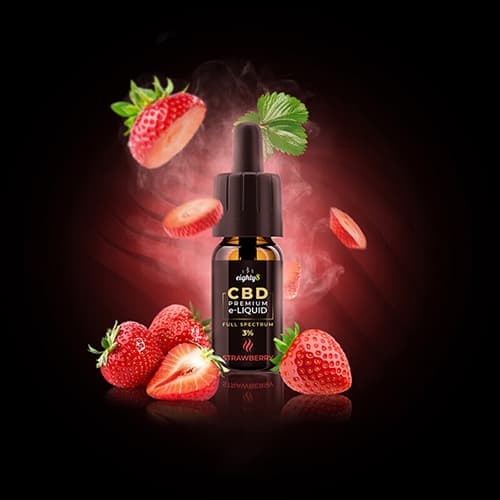 Eighty8 CBD Strawberry e-liquid 1% 10ml