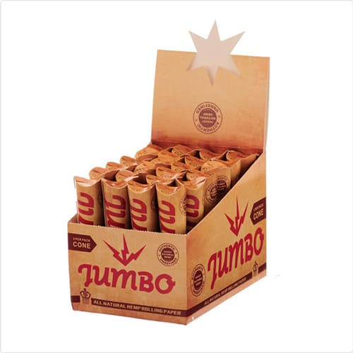 Jumbo Hemp Cones King Size 3ks x 24ks pack
