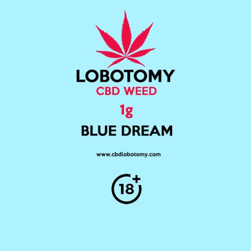 CBD květy konopní weed BLUE DREAM 1g LOBOTOMY