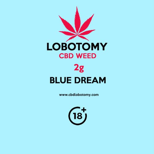 CBD konopný květ weed BLUE DREAM 2g LOBOTOMY