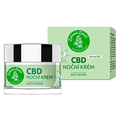 Zelená Země CBD noční krém 50 ml