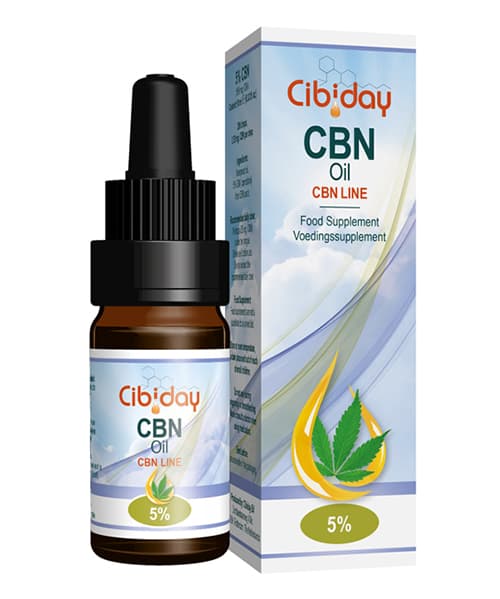 CBN olej kapky 5% 10ml Cibiday