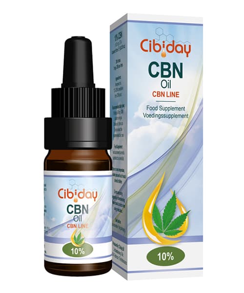 CBN olej kapky 10% 10ml Cibiday