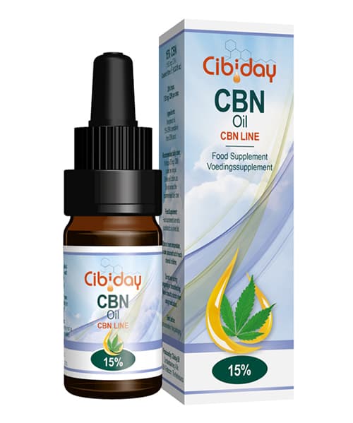 CBN olej kapky 15% 10ml Cibiday