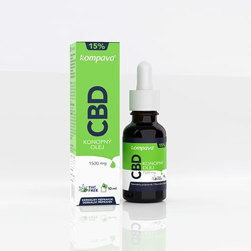 CBD Konopný olej 15% 10ml Kompava