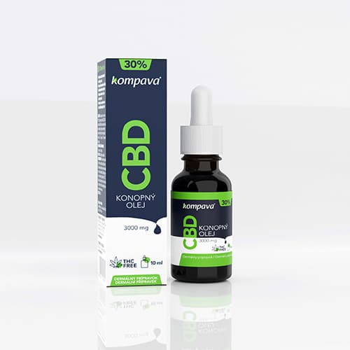 CBD Konopný olej 30% 10ml Kompava