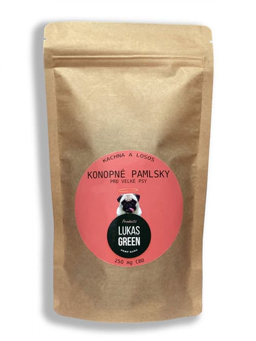 Lukas Green CBD Konopné pamlsky pro velké psy 200 g