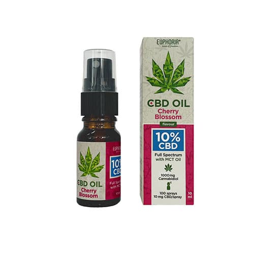 Euphoria CBD olej full spectrum třešen 10% 10 ml