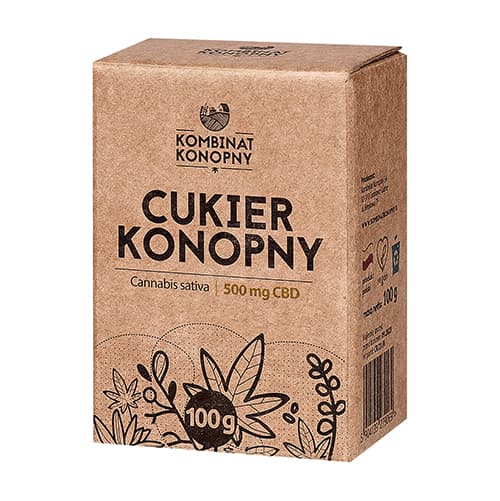 Konopný cukr CBD 100 g 500 mg Kombinat Konopny