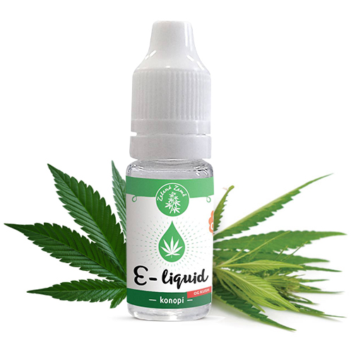 Zelená Země E-liquid s CBD příchuť Konopí OG KUSH 1% 10ml 