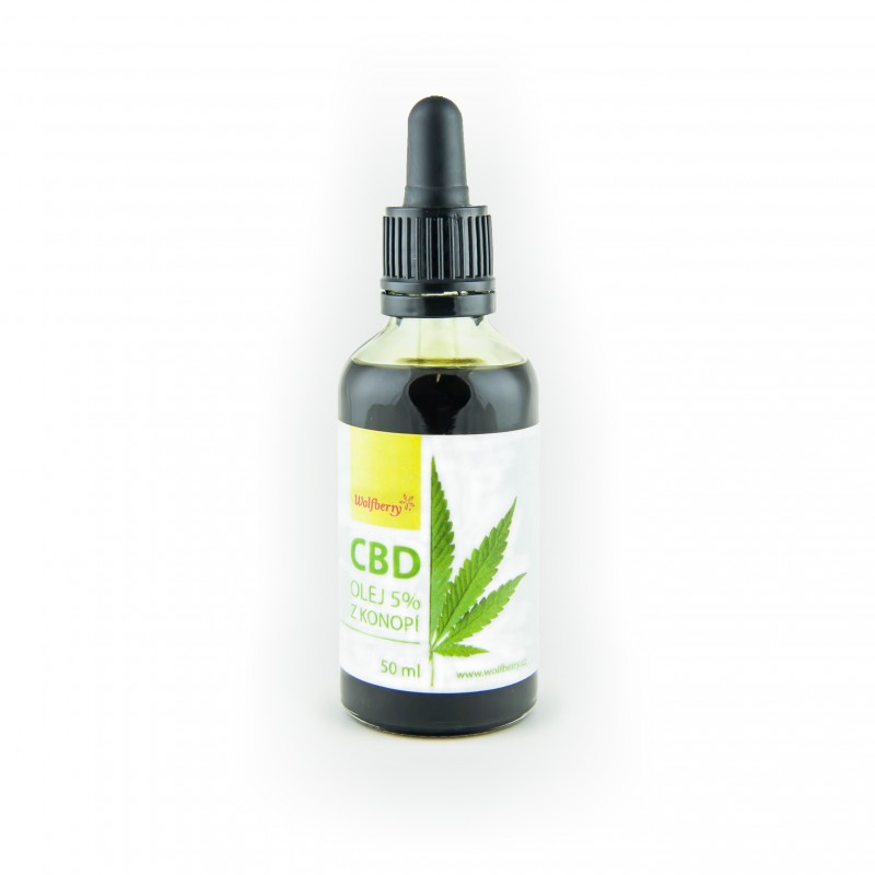 CBD konopný olej 5% 50ml Wolfberry