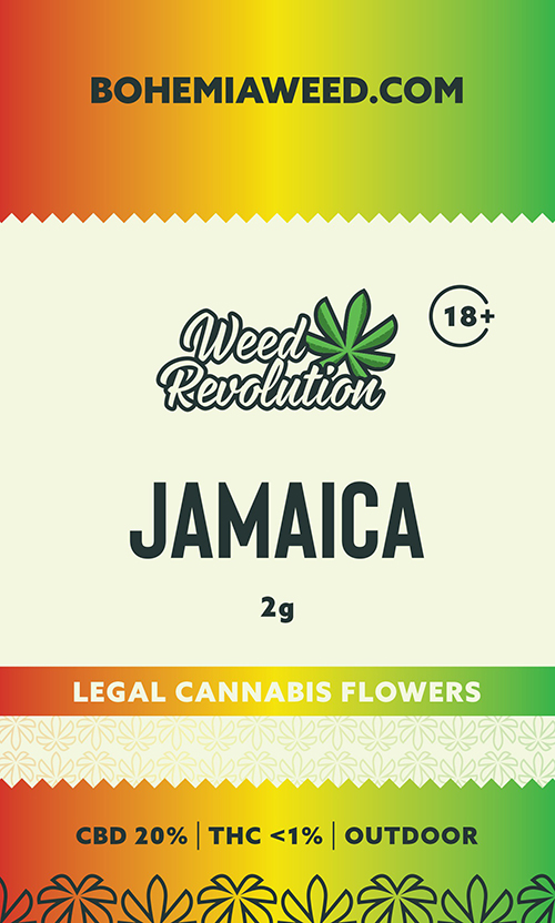 WEED REVOLUTION JAMAICA OUTDOOR CBD 20% a THC 1% 2g