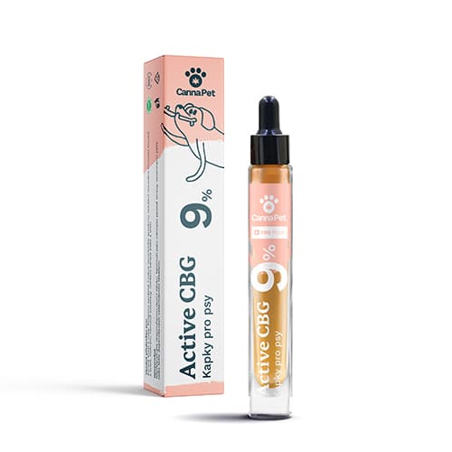 CannaPet CBG kapky 9% Active pro psy - Expirace 02/24 