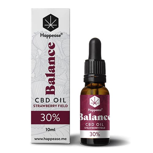 Happease Balance CBD Olej Strawberry Field 30 % 3000 mg 10 ml