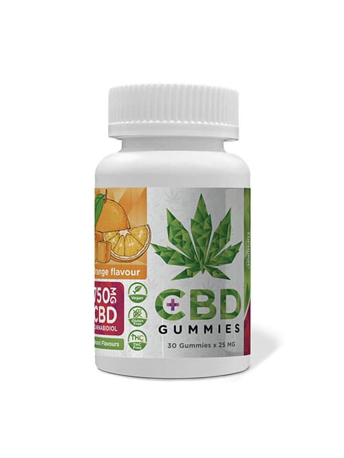 Euphoria CBD Gummies bonbóny pomeranč 750 mg 30ks